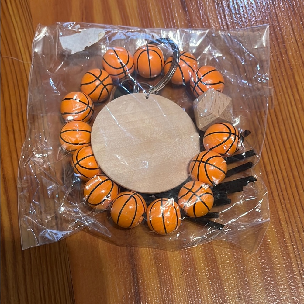 Basketball Charm Bracelet - Orange
